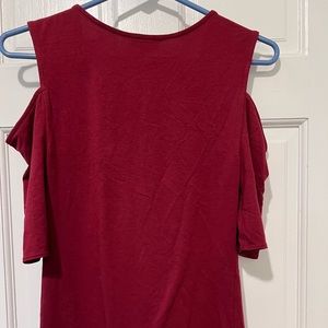 Express cold shoulder top